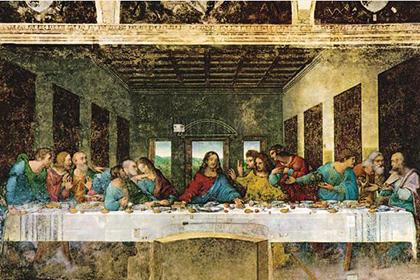 Репродукция картины Леонардо да Винчи «Тайная вечеря»