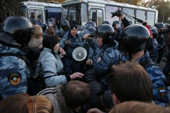 В Москве полиция разогнала новую акцию против мигрантов