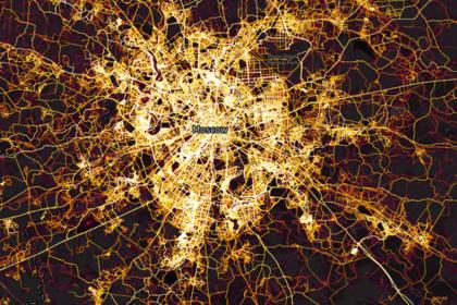 Спортивные маршруты в Москве на карте Strava