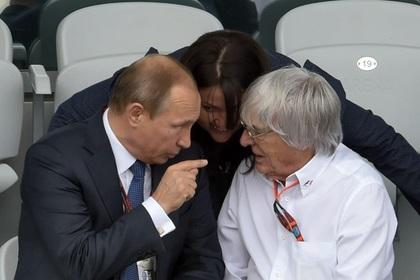 Владимир Путин и Берни Экклстоун