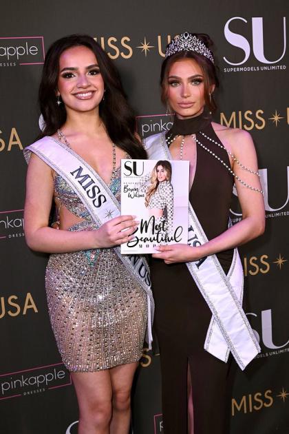 Умасофия Шривастава и Ноэлия Фойгт на мероприятии в Нью-Йорке, 10 февраля 2024 года.