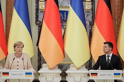 Владимир Зеленский и Ангела Меркель 