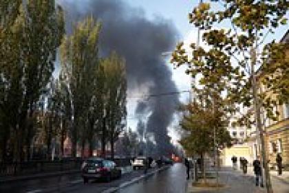 По территории Украины прокатилась серия ракетных ударов 