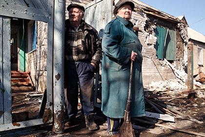 Жители села Дебальцево 