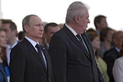 Владимир Путин и Милош Земан