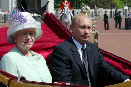 Владимир Путин и Елизавета II 