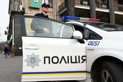 Украинский полицейский в Киеве