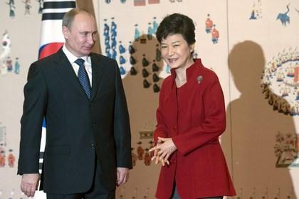 Владимир Путин и Пак Кын Хе