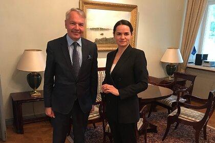 Пекка Хаависто и Светлана Тихановская