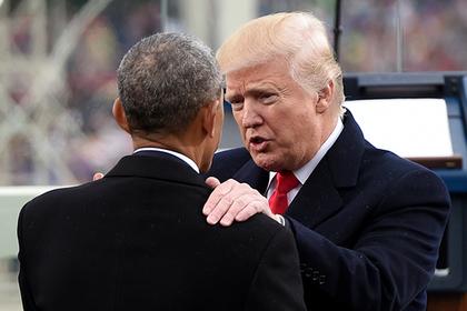 Барак Обама и Дональд Трамп