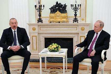 Владимир Путин и Ильхам Алиев