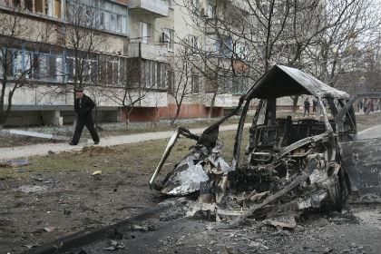 Улицы Мариуполя после обстрела