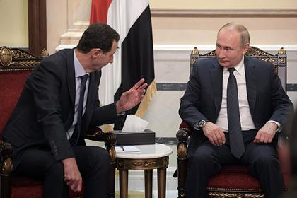 Башар Асад и Владимир Путин