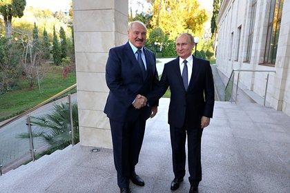 Александр Лукашенко и Владимир Путин