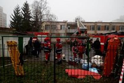 Высшее руководство МВД Украины погибло при крушении вертолета под Киевом 