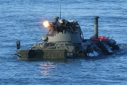 Учения подразделений российской морской пехоты