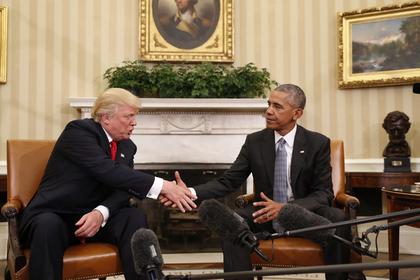 Дональд Трамп и Барак Обама