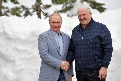 Владимир Путин и Александр Лукашенко