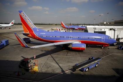 Лайнер Southwest Airlines в аэропорту Лос-Анджелеса