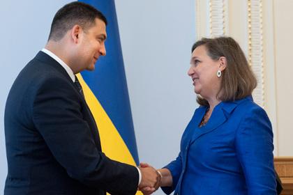 Спикер Верховной Рады Владимир Гройсман и Виктория Нуланд