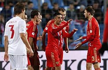 Сборная России оторвалась в Люксембурге